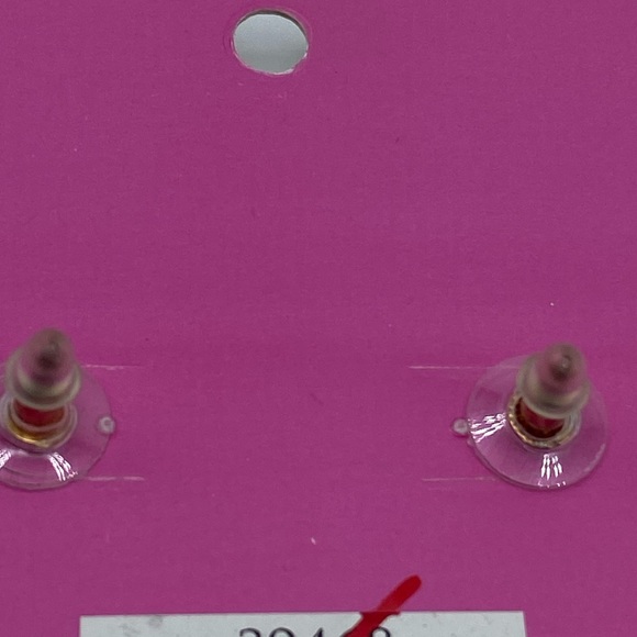 Michelle McDowell Beaded Button Earrings “All She Wrote Notes”. - Picture 3 of 3